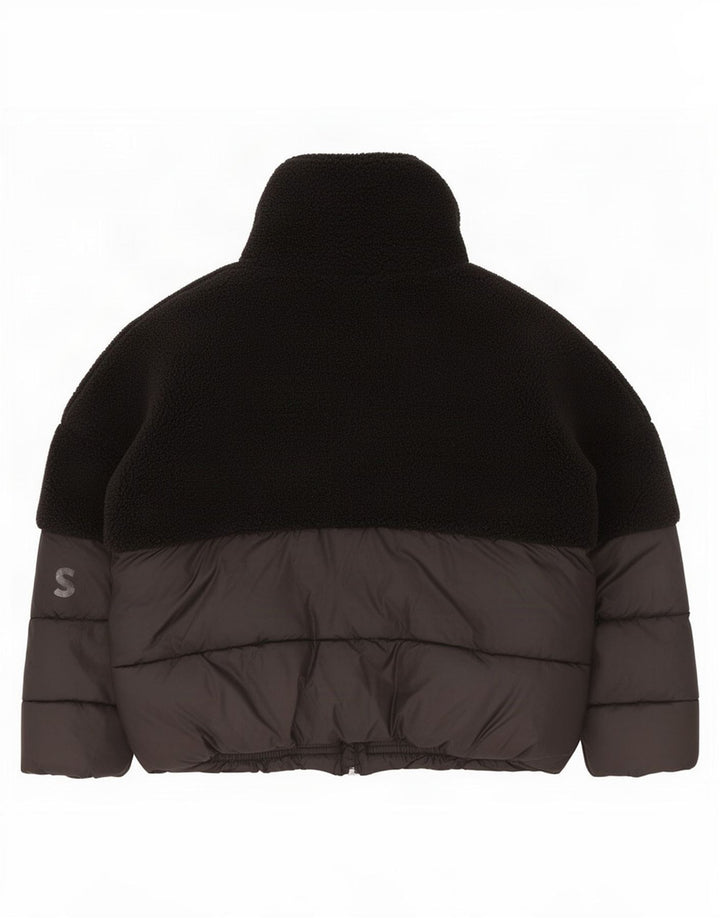 Hugo Boss Girls Graphic Padded Jacket 8-9 Years Black Colourblock Polyester