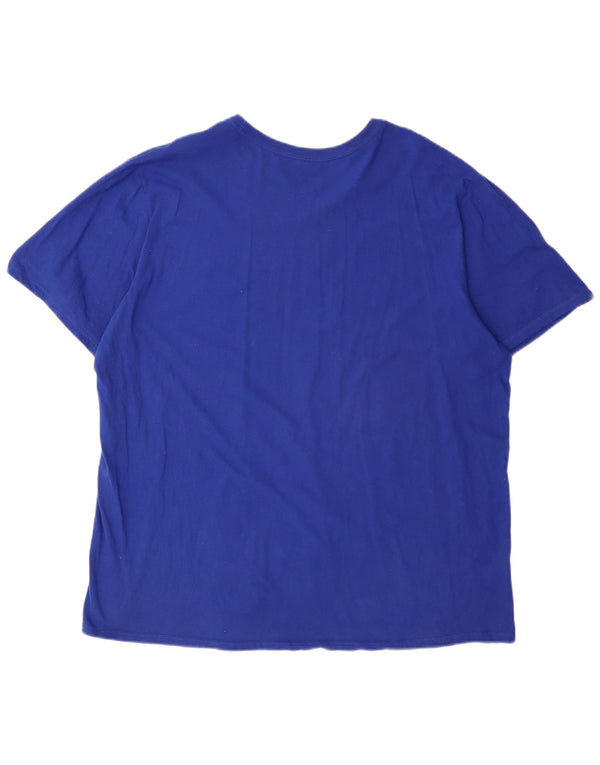 Nike Mens BSBL Graphic T-Shirt Top 2XL Blue Cotton