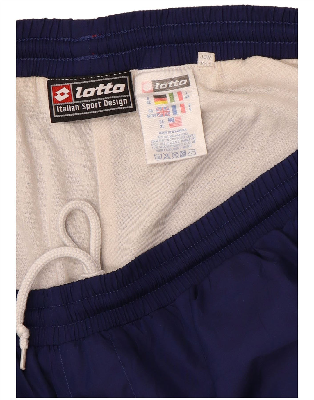 Lotto Mens Graphic Tracksuit Trousers UK 42/44 XL  Navy Blue Polyester