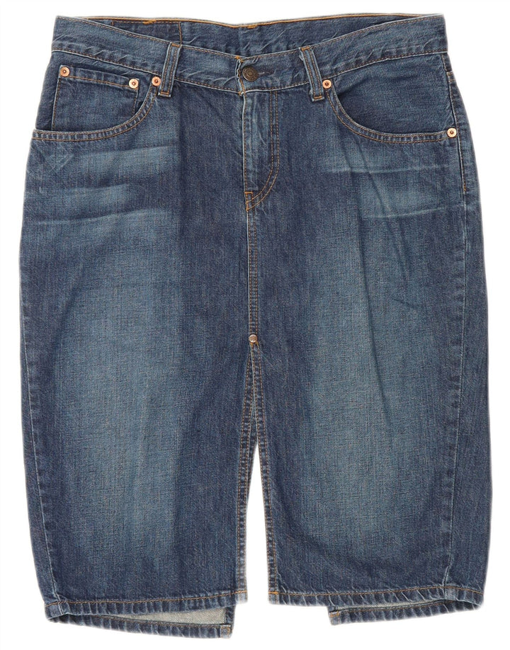 Levi's Womens 669 Denim Skirt W32 Large  Blue Cotton