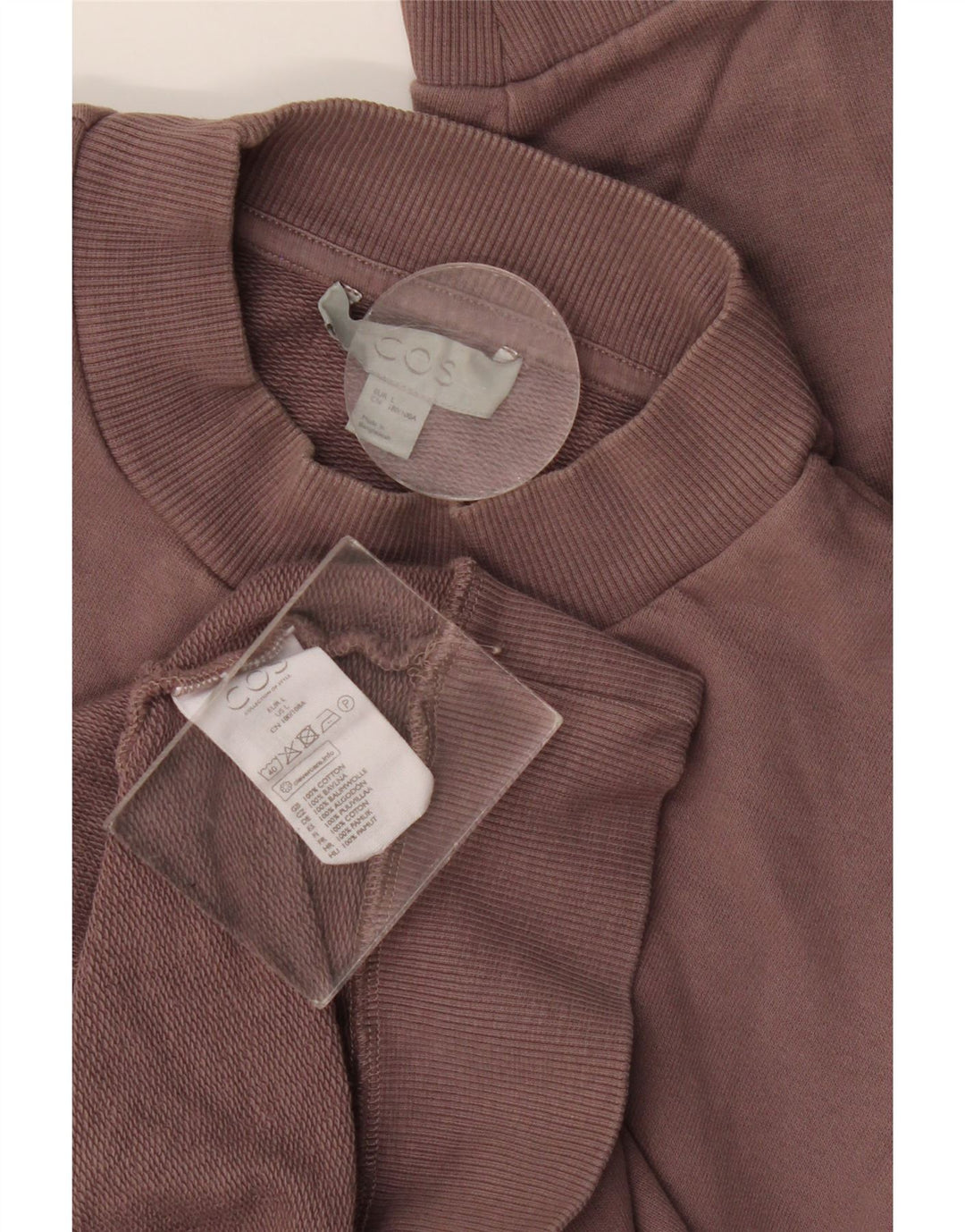 Cos Mens Sweatshirt Jumper Large Brown Cotton