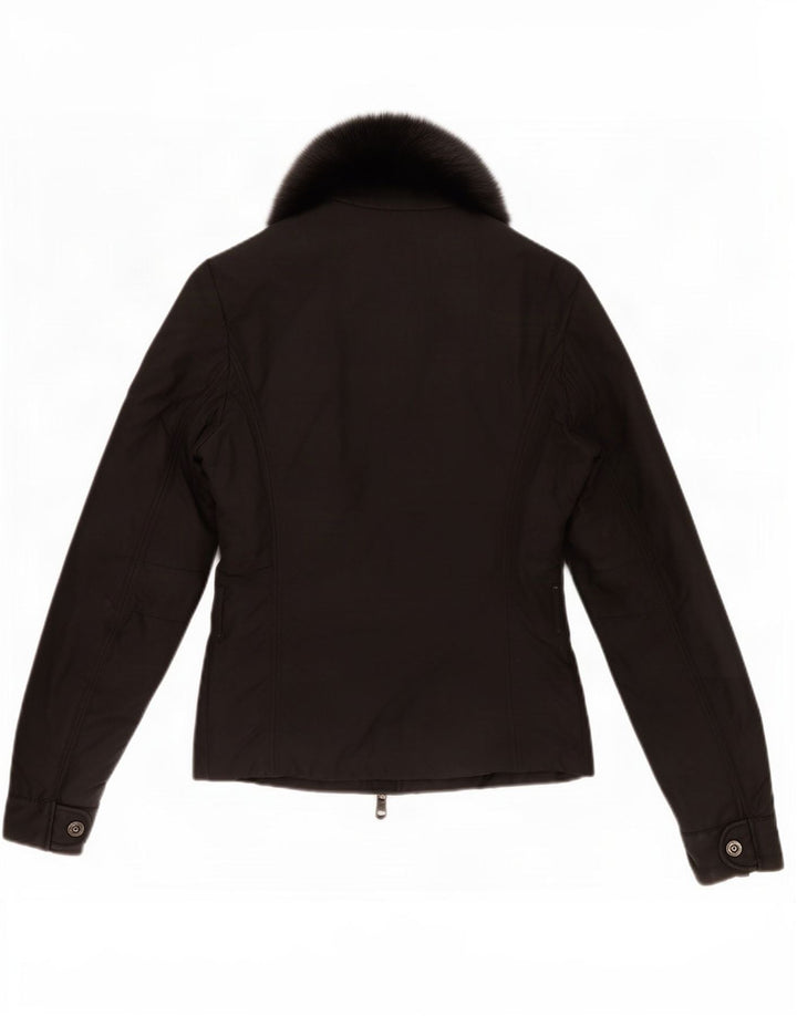 Refrigiwear Womens Rain Jacket UK 8 Small Black Nylon