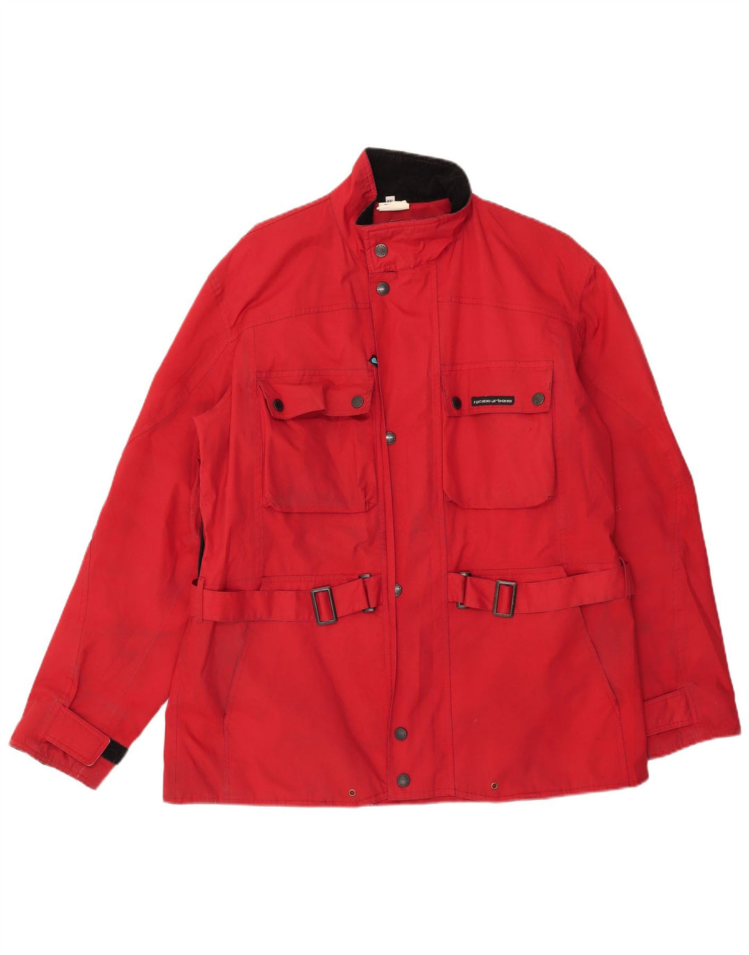 Tucano Urbano Mens Utility Jacket UK 44 2XL Red Polyester