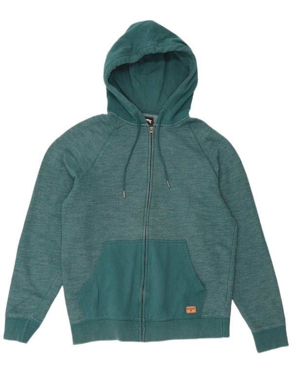 Billabong Mens Zip Hoodie Sweater XL Green Cotton