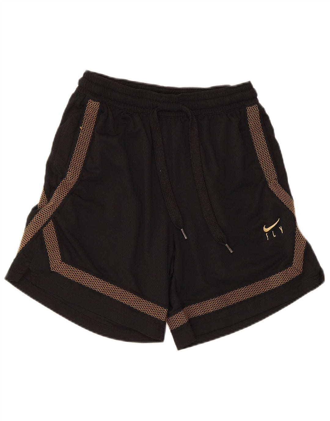Nike Mens Dri Fit Sport Shorts Small Black Geometric Polyester