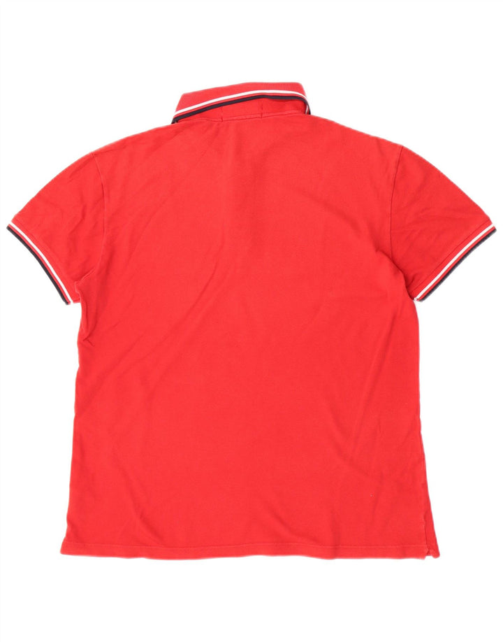 Fred Perry Mens Light and Stretch Polo Shirt Medium Red Cotton