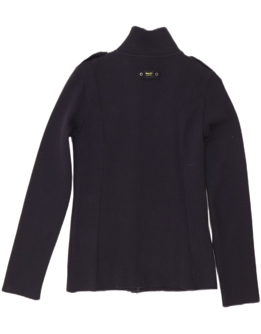 Blauer Womens Cardigan Sweater UK 10 Small Navy Blue Wool