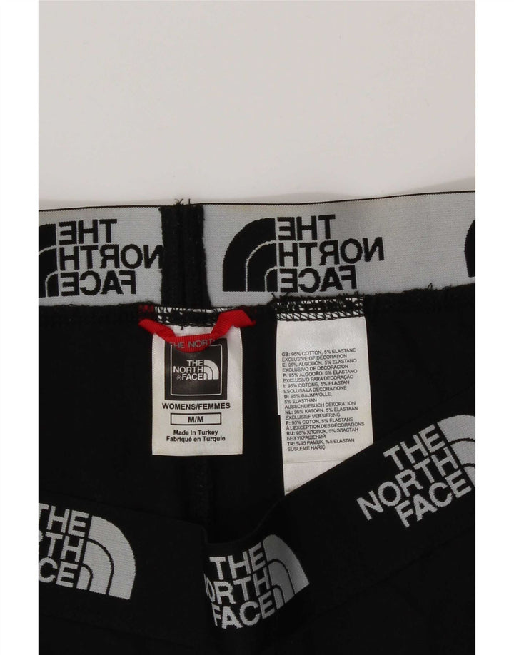 The North Face Womens Graphic Leggings UK 14 Medium Black Cotton