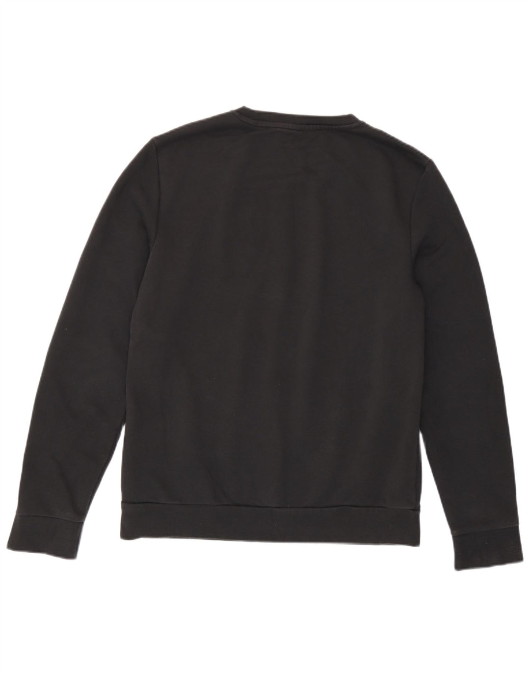 Adidas Womens Graphic Sweatshirt Jumper UK 12/14 Medium Black Cotton