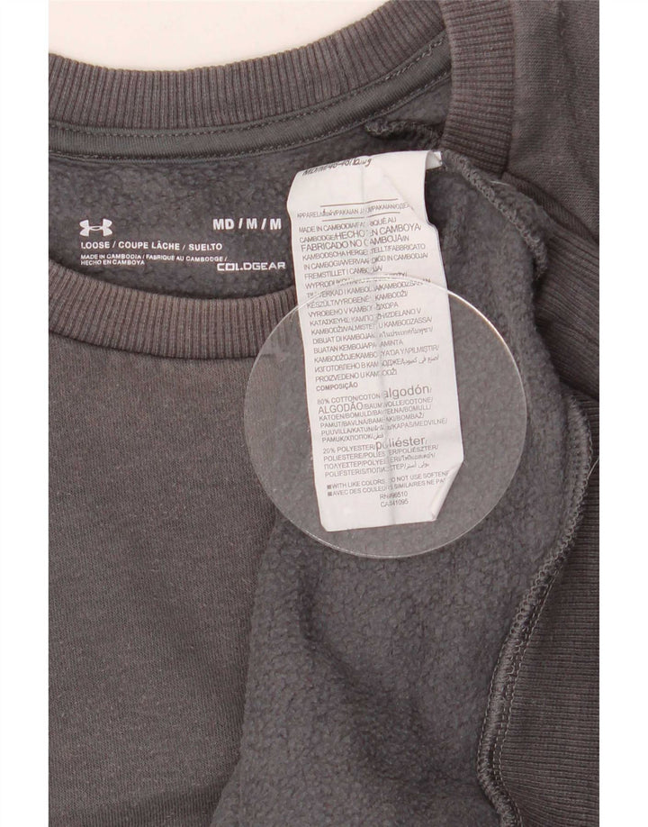 Under Armour Mens Sweatshirt Jumper Medium Grey Cotton