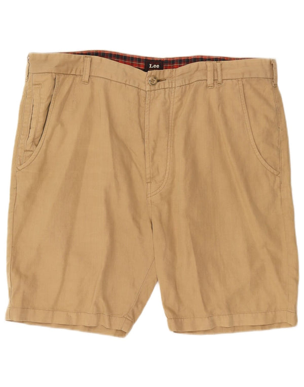 Lee Mens Chino Shorts W38 XL Beige Cotton