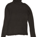 Zara Womens Roll Neck Top Long Sleeve UK 12 Medium Grey