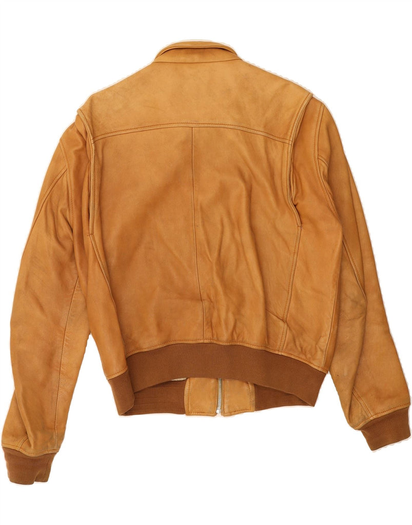 BLAUER Mens Suede Bomber Jacket UK 42 XL Brown Leather Vintage Blauer and Second-Hand Blauer from Messina Hembry 