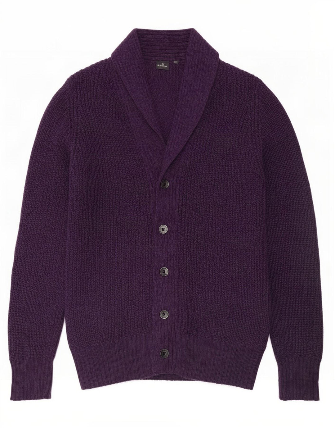 Paul Smith Mens Cardigan Sweater Medium Purple Wool