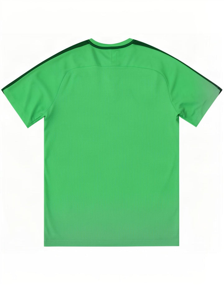 Nike Mens Dri Fit Graphic T-Shirt Top Medium Green Colourblock Polyester