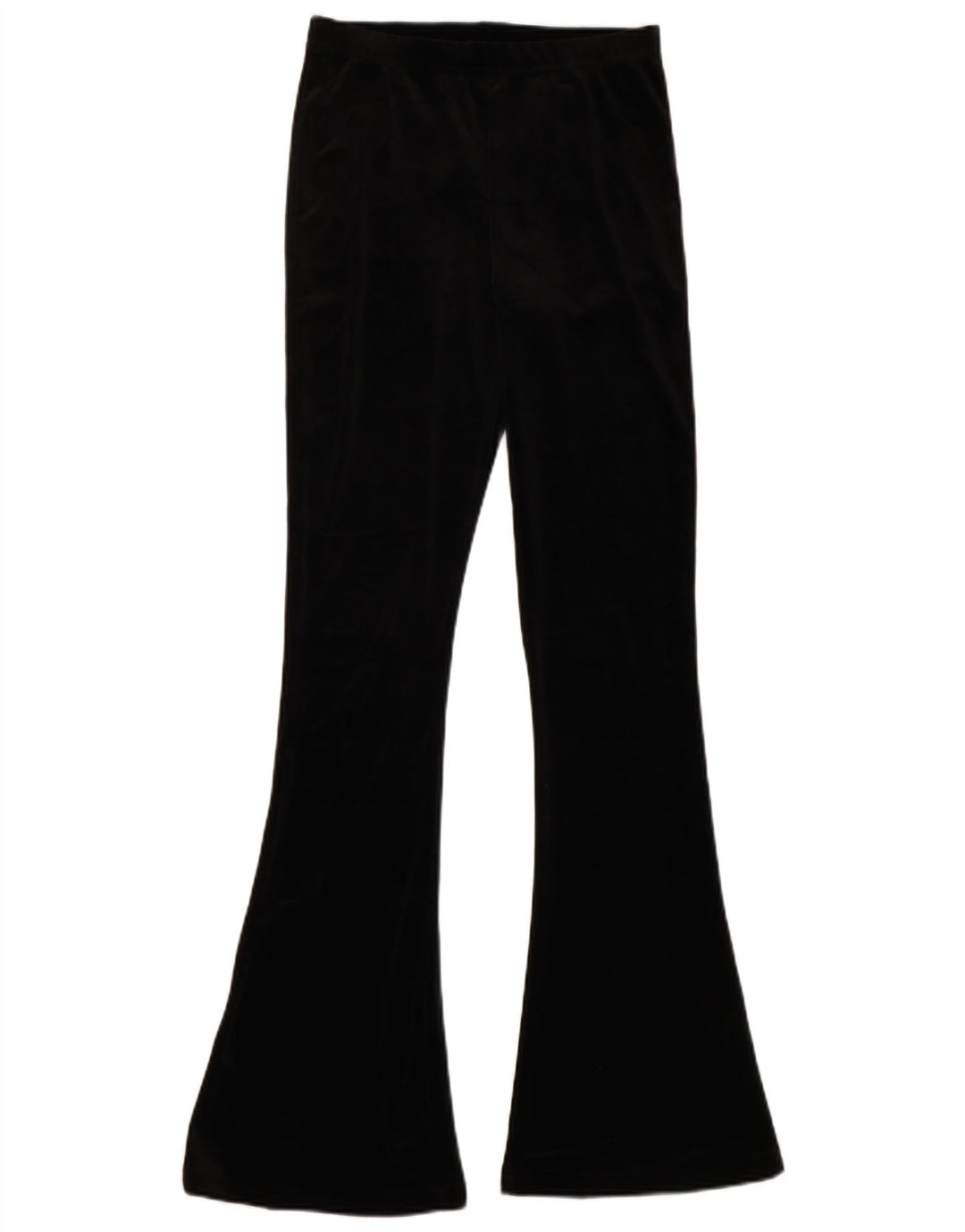 Topshop Womens Flare Trousers UK 8 Small W25 L31 Black Polyester