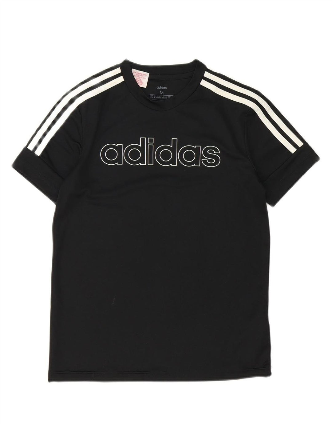 ADIDAS Boys Climalite Graphic T-Shirt Top 11-12 Years Medium  Black