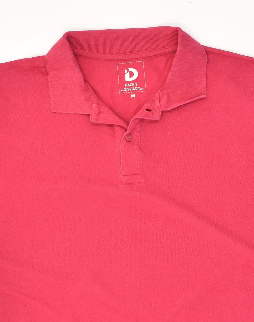 DACK'S Mens Polo Shirt Medium Pink Cotton | Vintage Dack's | Thrift | Second-Hand Dack's | Used Clothing | Messina Hembry 