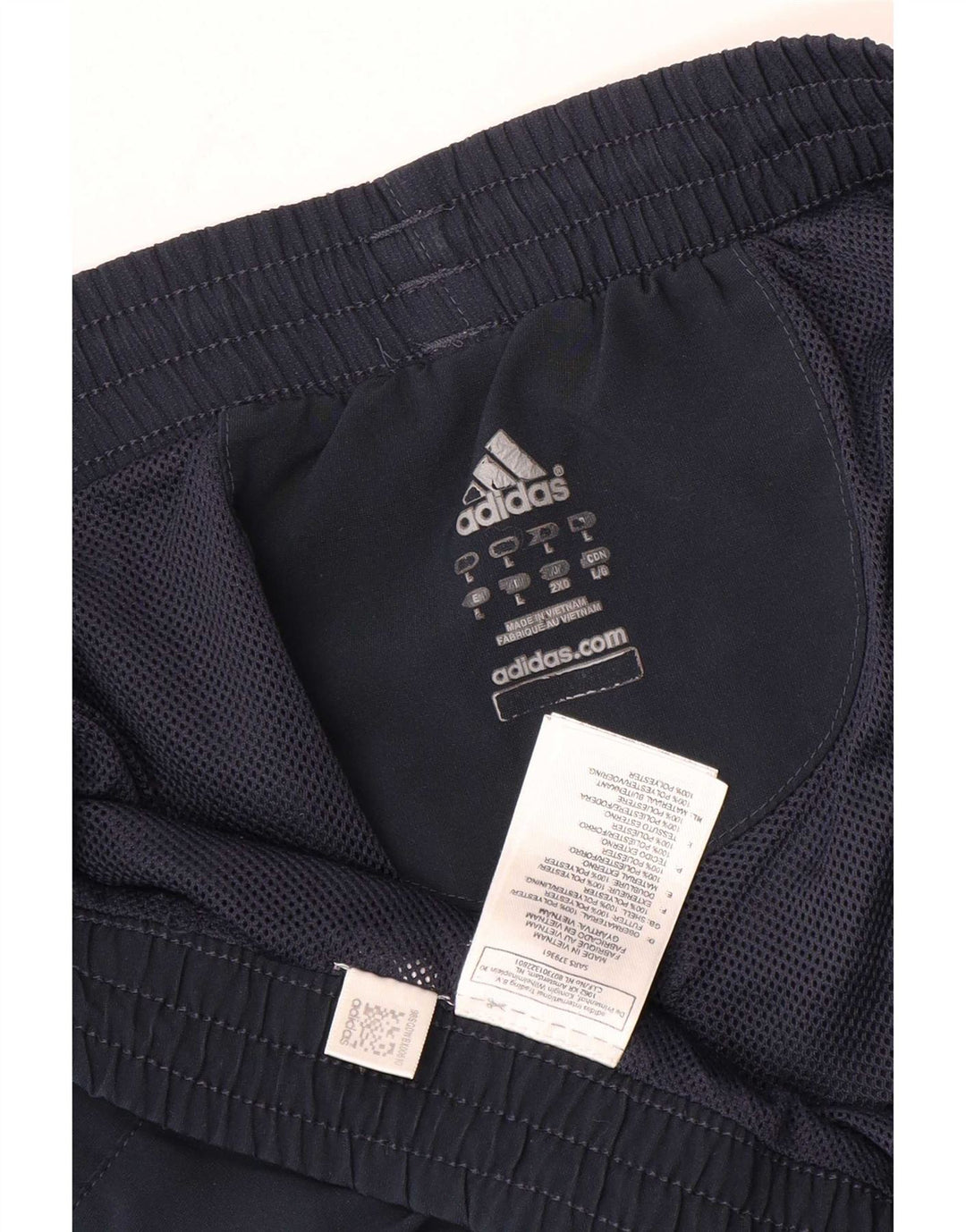 Adidas Mens Climalite Sport Shorts Large Navy Blue Colourblock Polyester