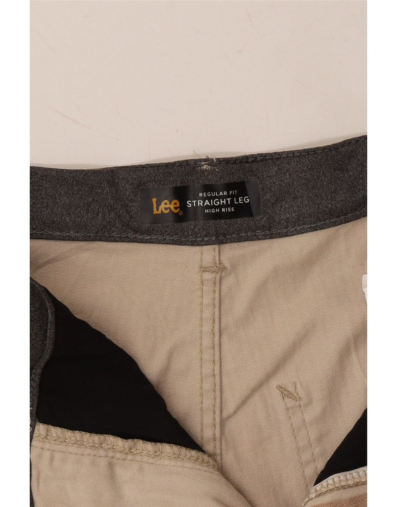 LEE Womens Straight Chino Trousers US 10 Large W32 L24 Beige Cotton Vintage Lee and Second-Hand Lee from Messina Hembry 