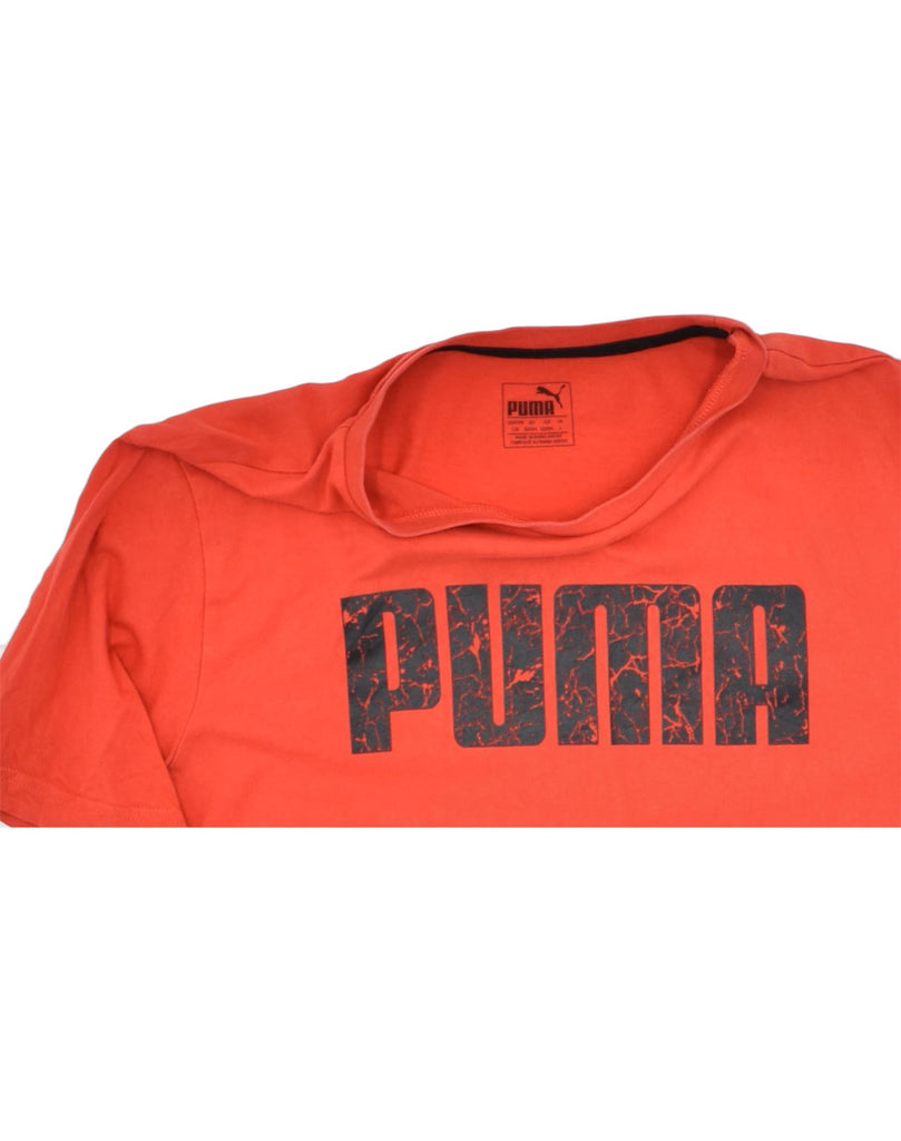 PUMA Mens Graphic T-Shirt Top Large Red Cotton | Vintage | Thrift | Second-Hand | Used Clothing | Messina Hembry 