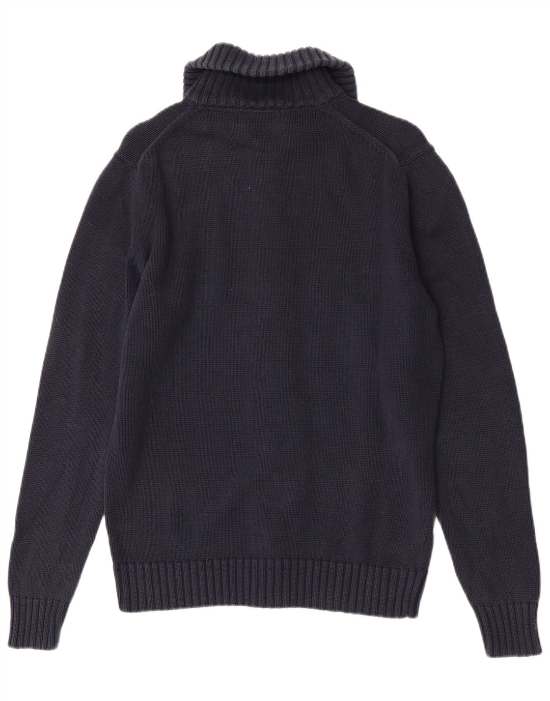 Zara Mens Cardigan Sweater Medium Navy Blue