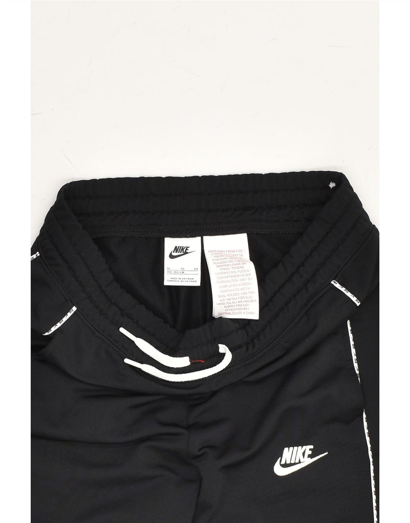 NIKE Girls Tracksuit Trousers Joggers 13-14 Years XL Black Polyester | Vintage Nike | Thrift | Second-Hand Nike | Used Clothing | Messina Hembry 