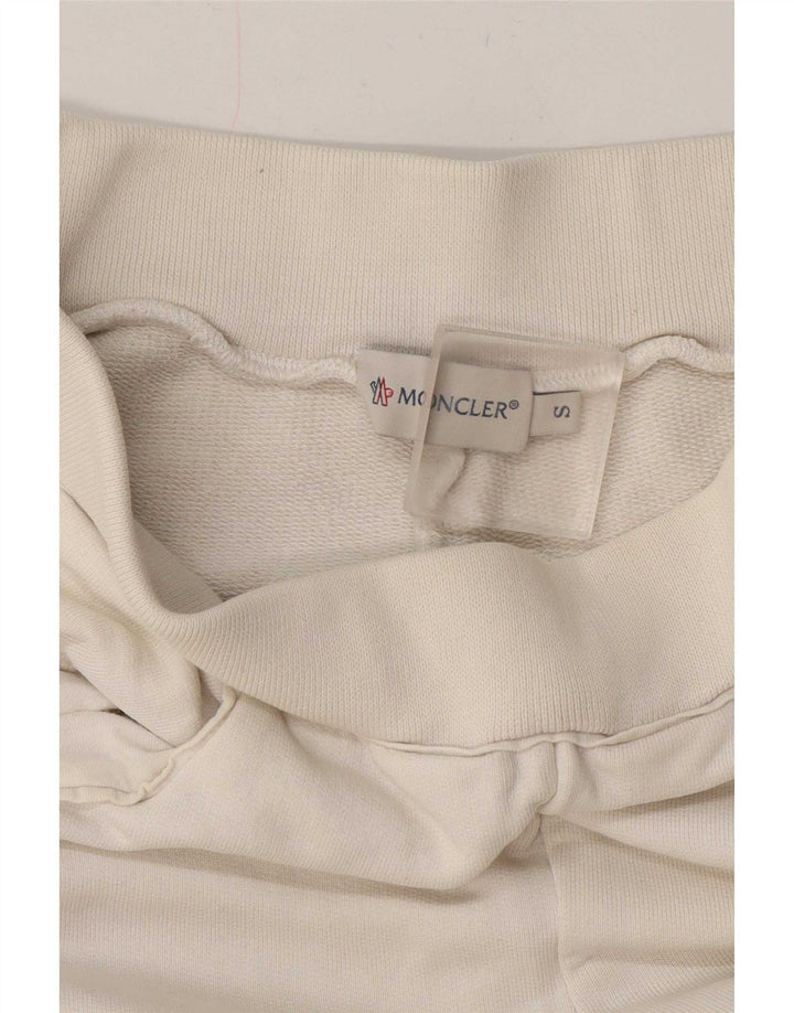 Moncler Womens Tracksuit Trousers Joggers UK 10 Small White