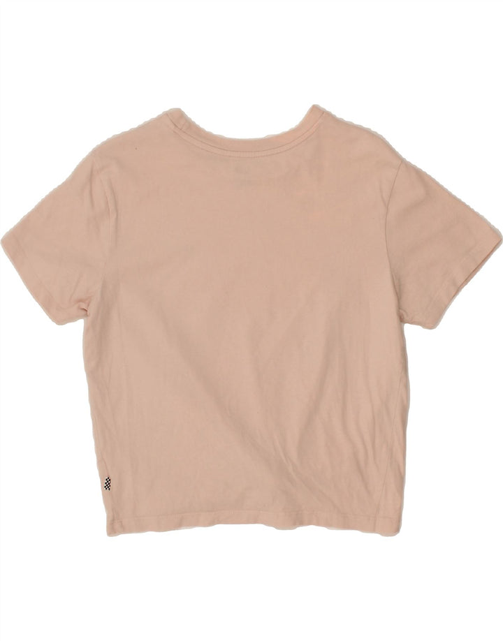 VANS Womens Crop T-Shirt Top UK 10 Small Pink Vintage Vans and Second-Hand Vans from Messina Hembry 