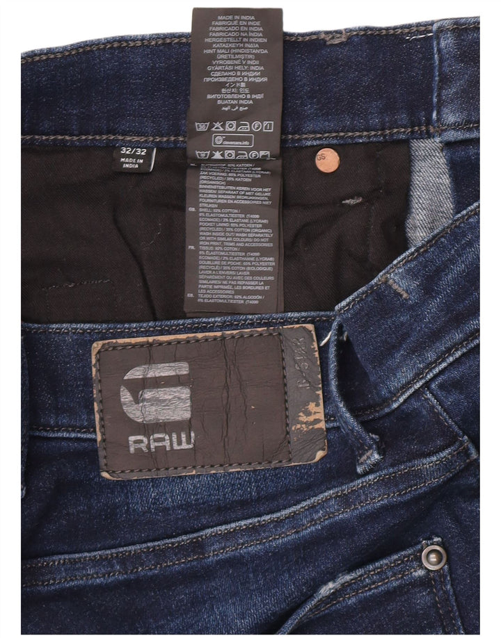 G-Star Mens Revend Slim Jeans W32 L32 Blue Cotton
