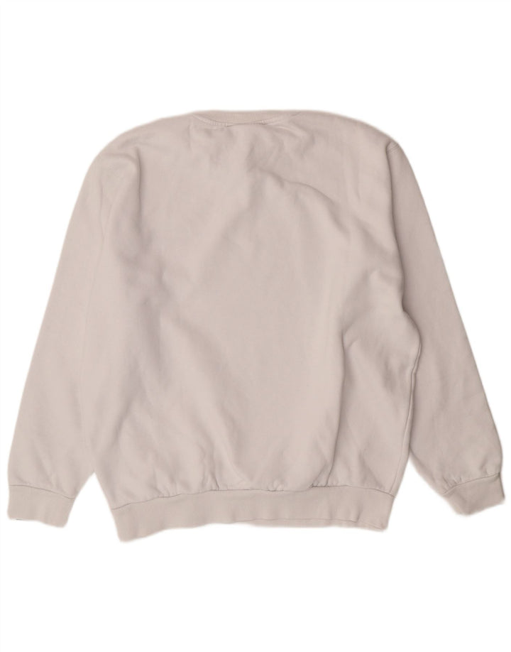 ELLESSE Mens Sweatshirt Jumper Large White Cotton