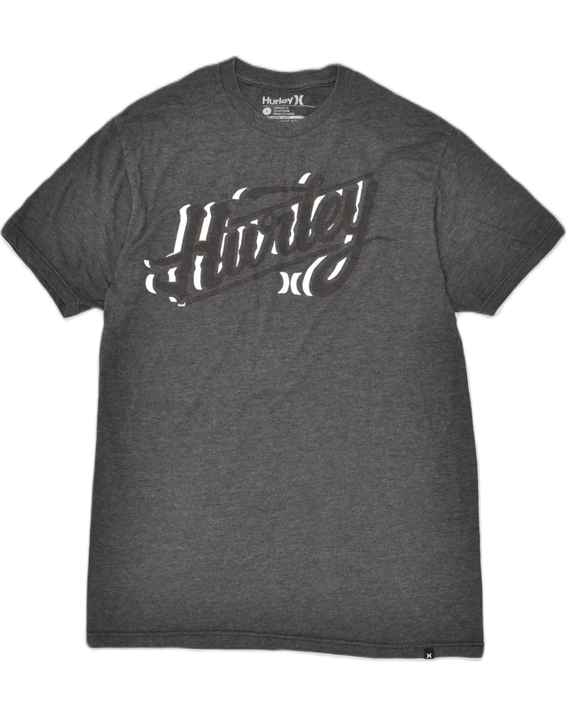 HURLEY Mens Premium Fit Graphic T-Shirt Top Large Grey Polyester | Vintage Hurley | Thrift | Second-Hand Hurley | Used Clothing | Messina Hembry 