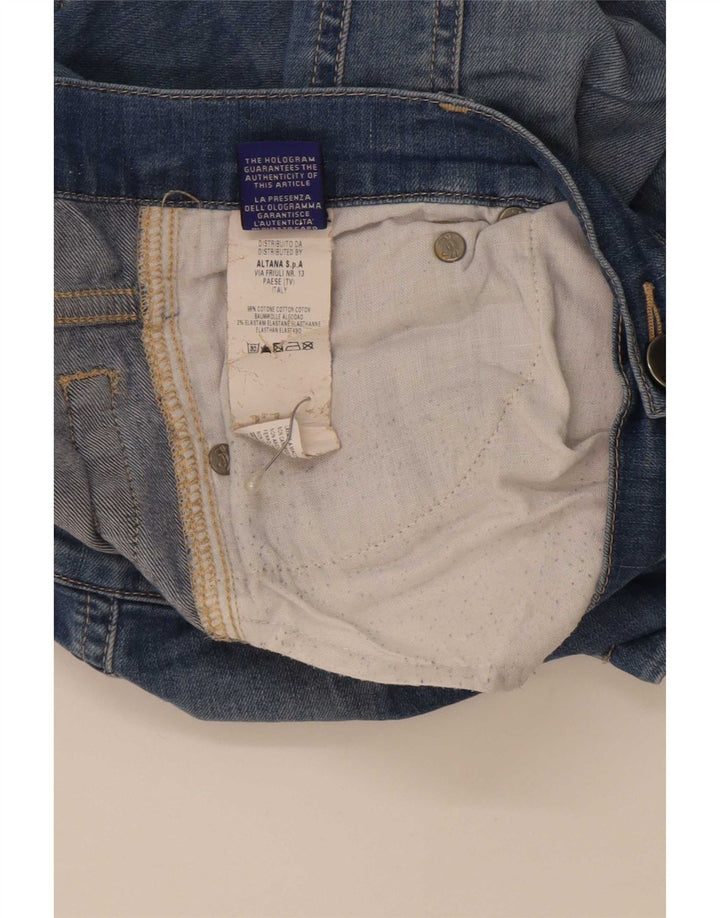 Jeckerson Womens Bermuda Denim Shorts Medium W30 Blue Cotton