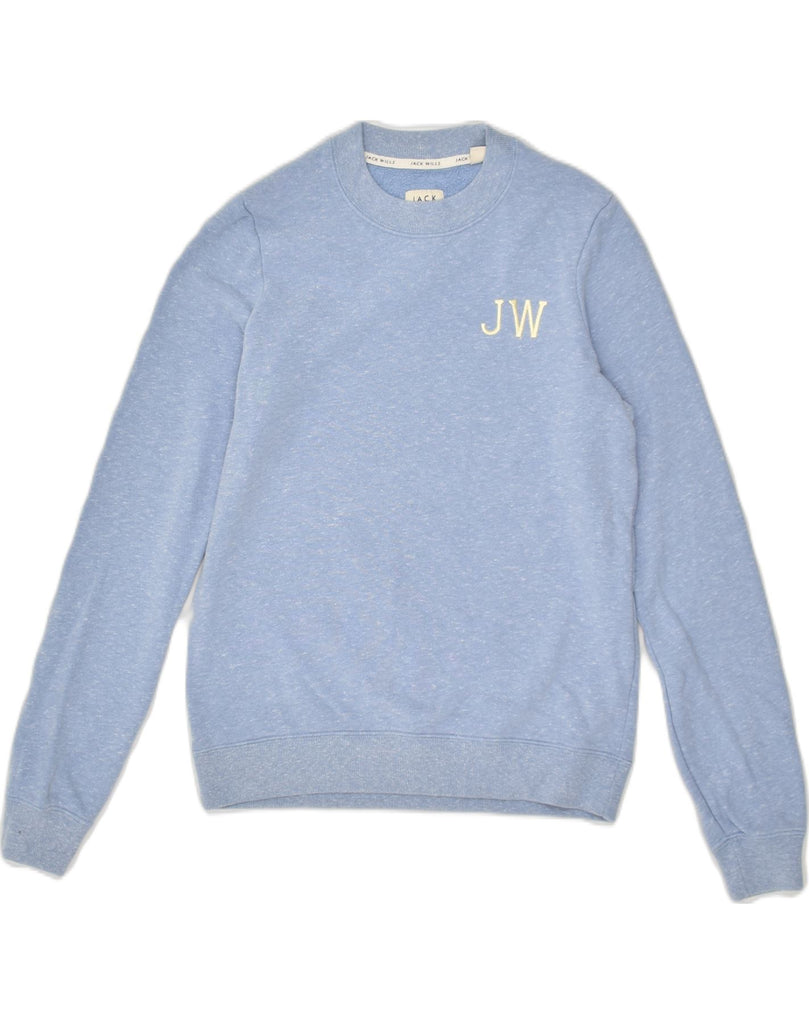 JACK WILLS Womens Sweatshirt Jumper UK 6 XS Blue Polyester | Vintage Jack Wills | Thrift | Second-Hand Jack Wills | Used Clothing | Messina Hembry 