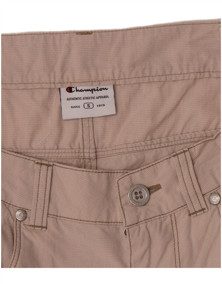 Champion Womens Casual Shorts Small W28 Beige Houndstooth