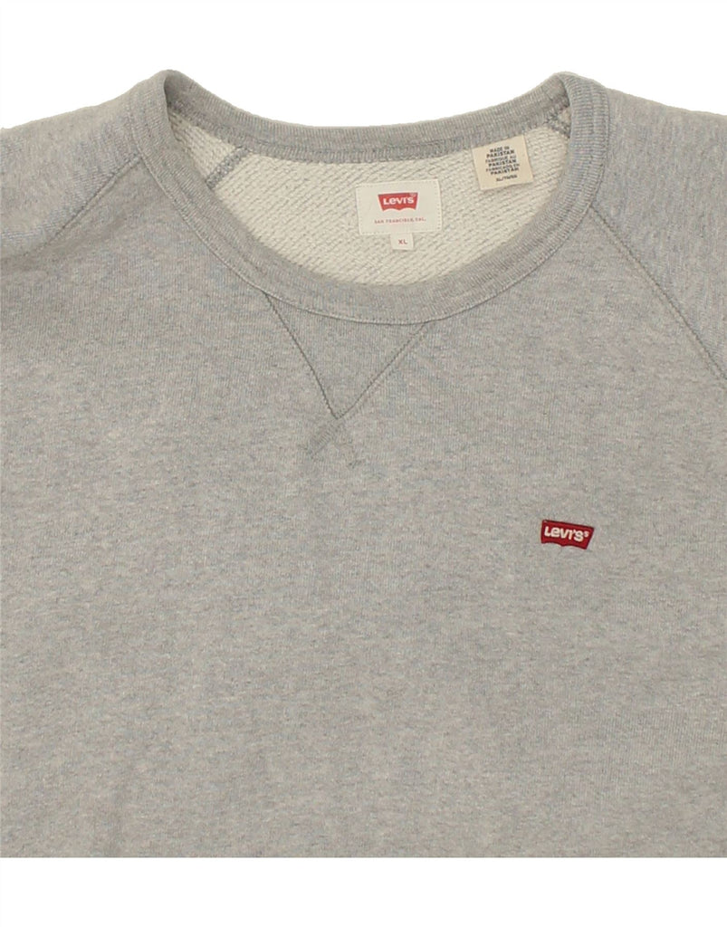 LEVI'S Mens Sweatshirt Jumper XL Grey Cotton | Vintage Levi's | Thrift | Second-Hand Levi's | Used Clothing | Messina Hembry 