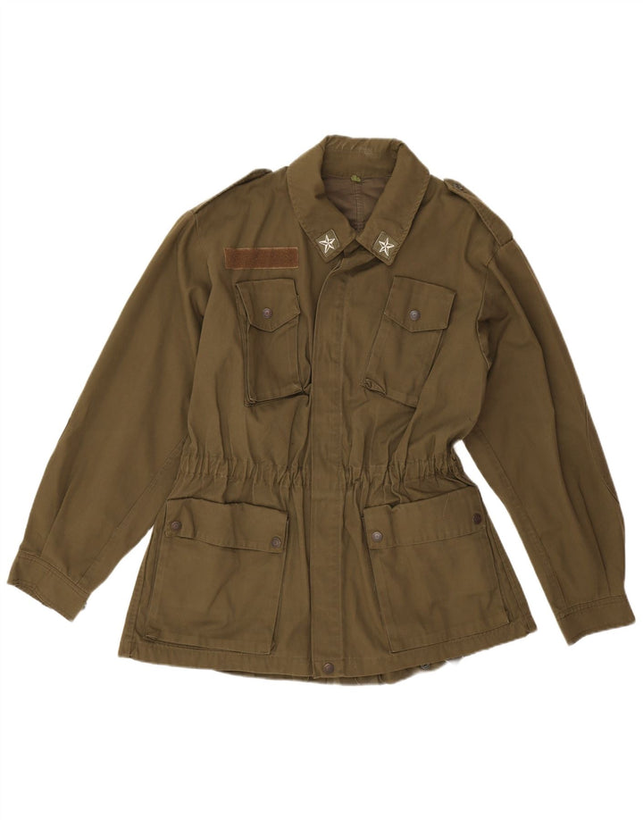 Vintage Mens Military Jacket UK 40 Large Khaki