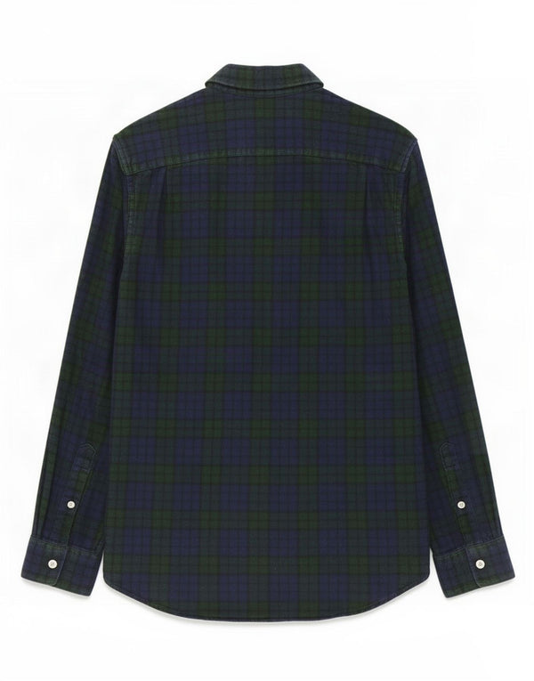 Jack Wills Mens Flannel Shirt Small Navy Blue Cotton