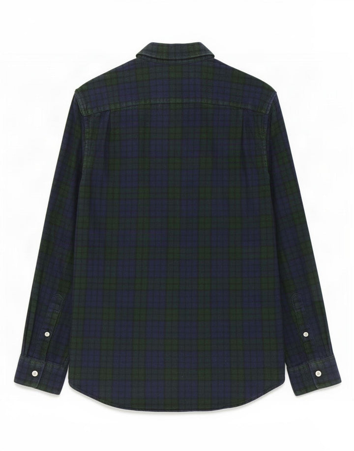 Jack Wills Mens Flannel Shirt Small Navy Blue Cotton