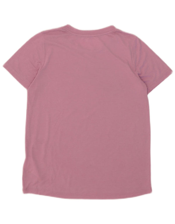 Nike Girls Graphic T-Shirt Top 13-14 Years XL Pink Polyester