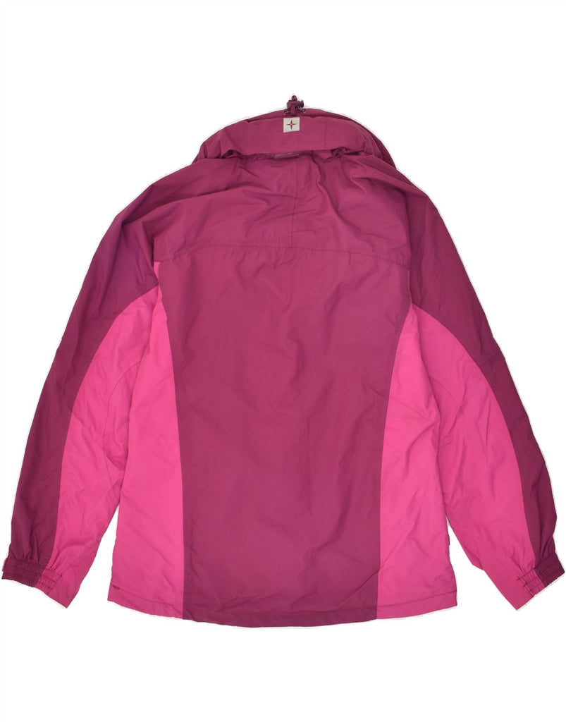 MOUNTAIN WAREHOUSE Womens Loose Fit Hooded Rain Jacket UK 10 Small Pink | Vintage Mountain Warehouse | Thrift | Second-Hand Mountain Warehouse | Used Clothing | Messina Hembry 