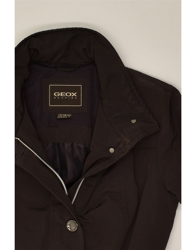 GEOX Womens Bomber Jacket UK 10 Small Brown Polyester | Vintage Geox | Thrift | Second-Hand Geox | Used Clothing | Messina Hembry 