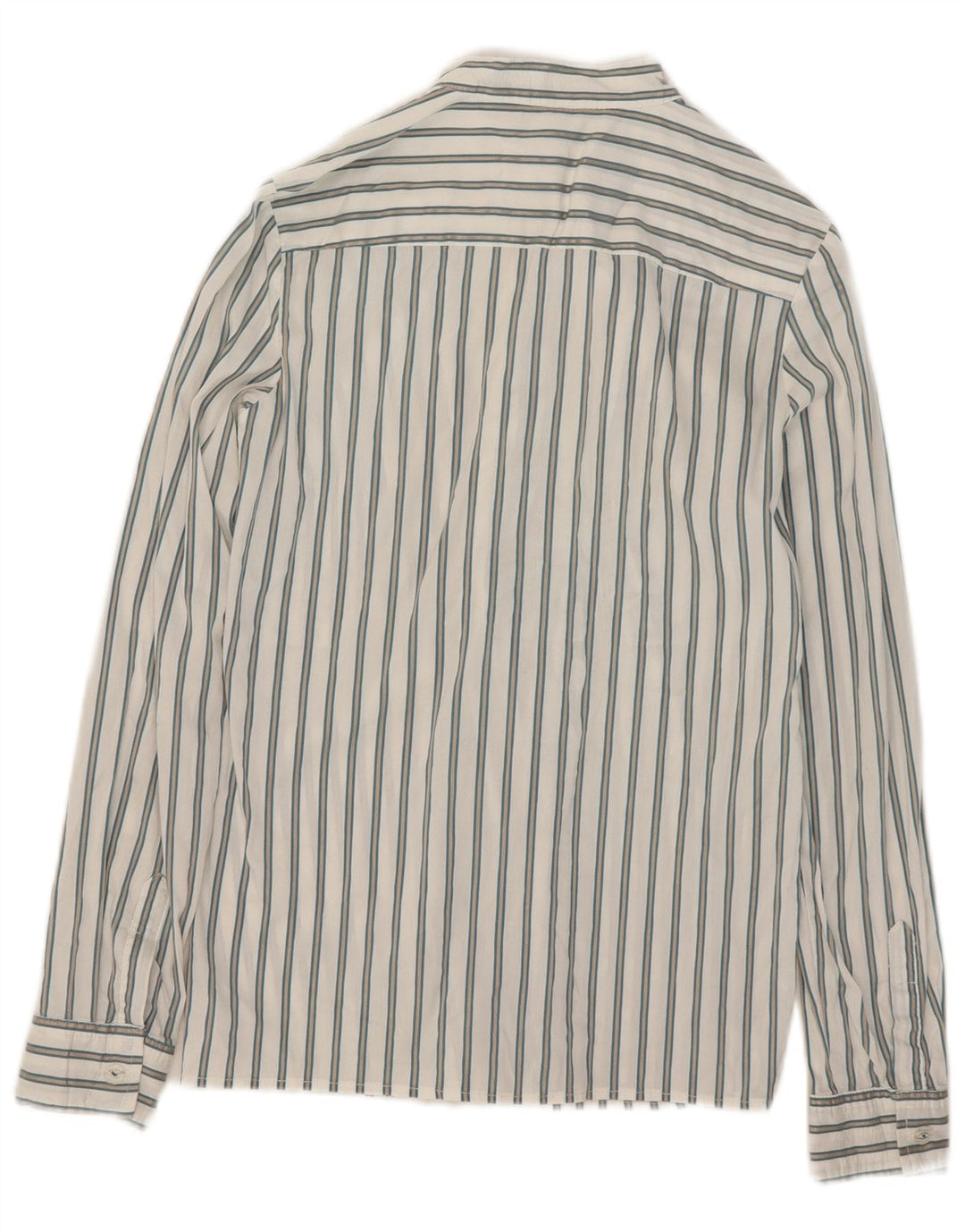 Zara Womens Pullover Shirt UK 10 Small White Striped