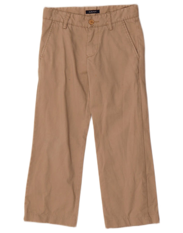 Gant Boys Loose Fit Chino Trousers 7-8 Years Medium W24 L20 Beige Cotton