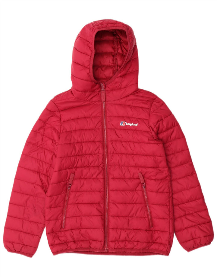 BERGHAUS Girls Hooded Padded Jacket 11-12 Years Pink Polyamide