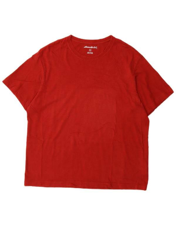 Eddie Bauer Mens T-Shirt Top XL Red Cotton