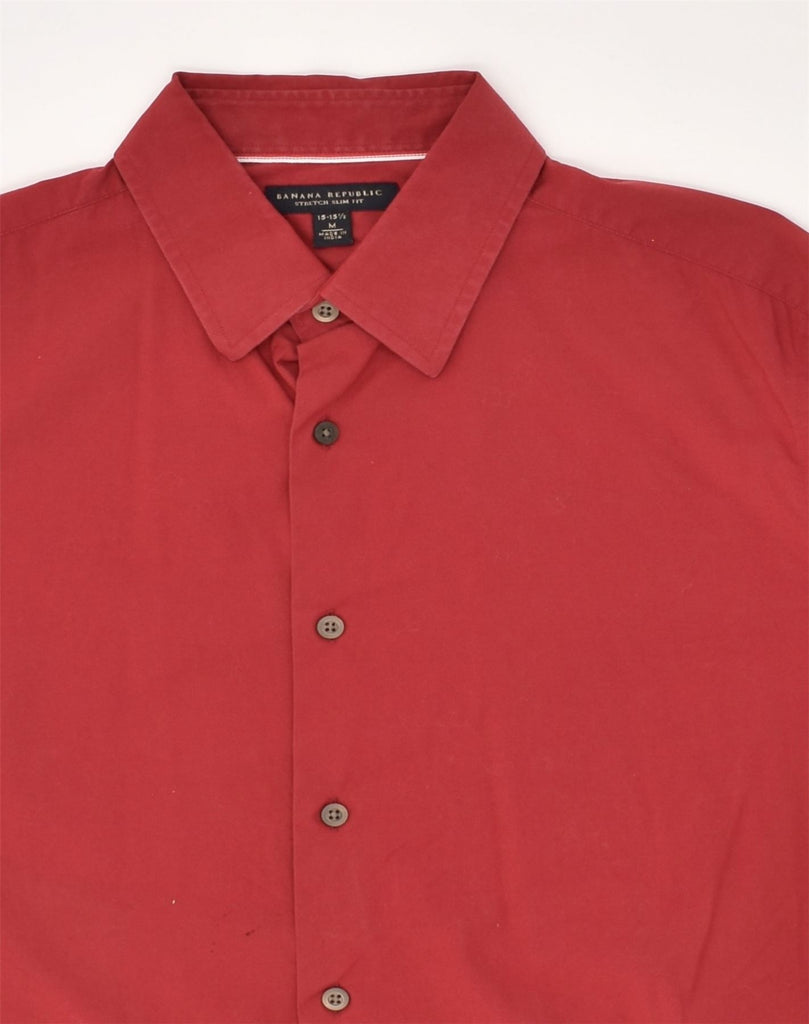 BANANA REPUBLIC Mens Slim Fit Shirt Size 15 1/2 Medium Red Cotton | Vintage Banana Republic | Thrift | Second-Hand Banana Republic | Used Clothing | Messina Hembry 