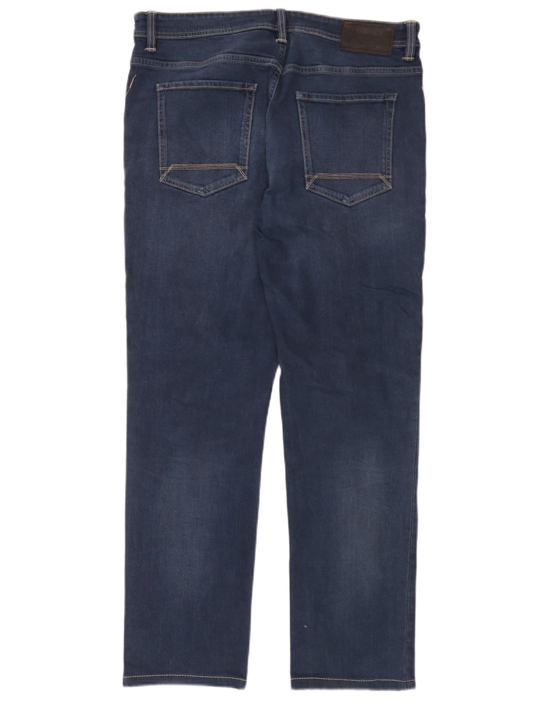 Timberland Mens Straight Jeans W35 L32 Blue Cotton