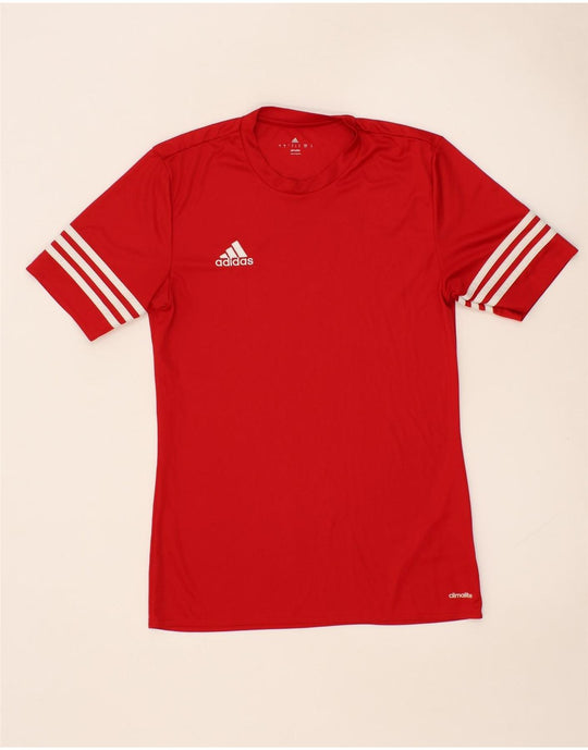 ADIDAS Mens Climalite T Shirt Top Small Red Polyester Vintage Second Hand Clothing Online Messina Hembry