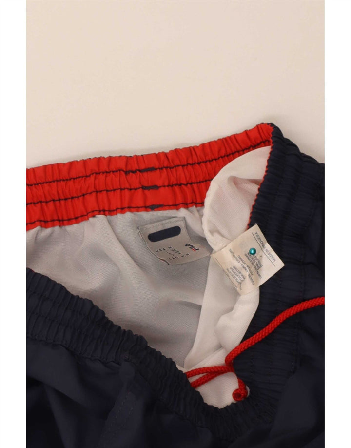 Fila Mens Graphic Sport Shorts Medium Navy Blue Polyester